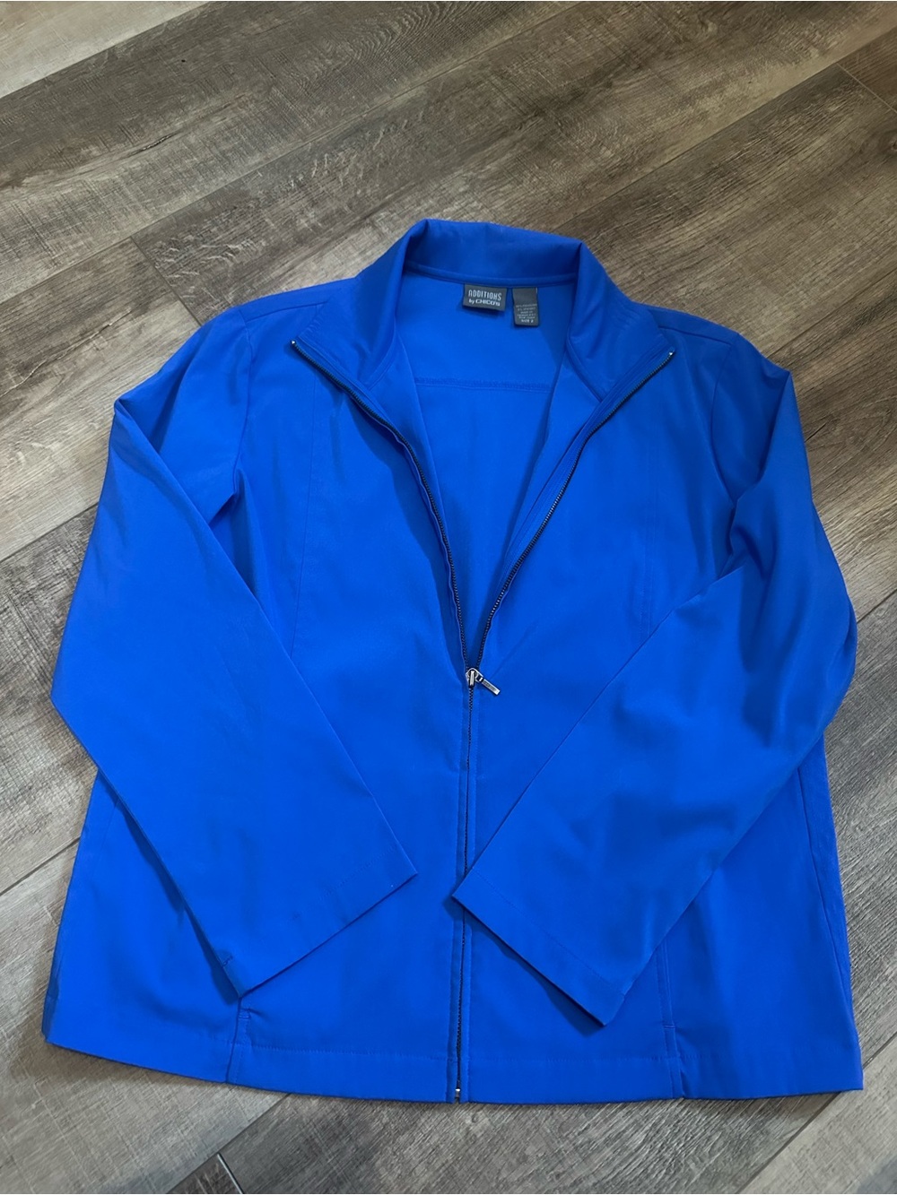 Chico's women's size 2 Royal Blue Zip-Front Jacket
